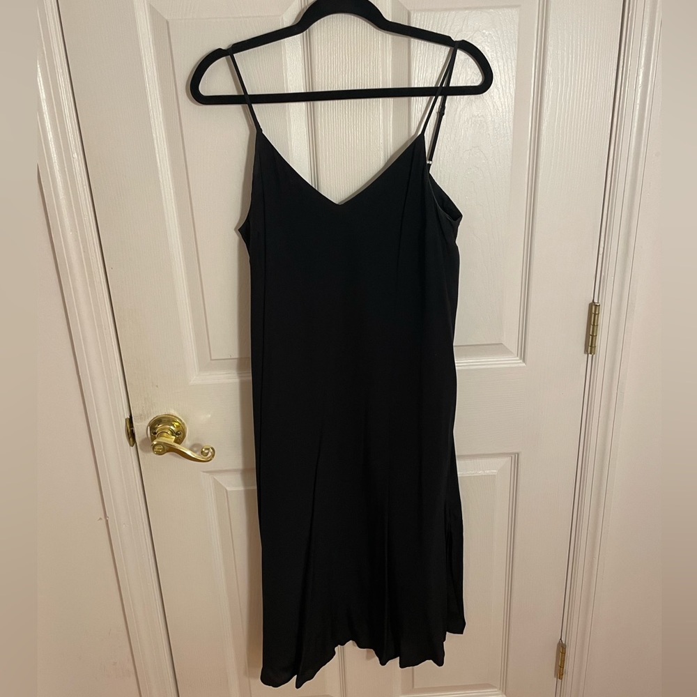 Black midi dress